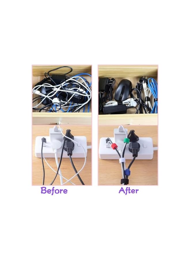 promass 6 Inch Black Cable Ties (100PCS) - Reusable Wire Organizers for Cord Management - Adjustable and Durable Cable Wraps for Home and Office Electronics - Image 5