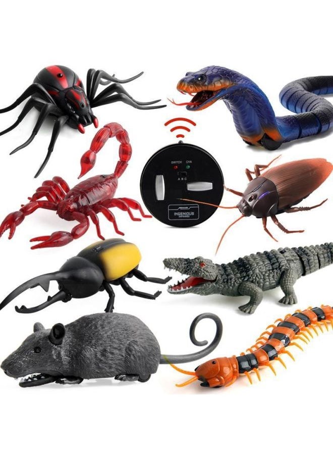 Electric Snake Boy Toy 7-10 Years Old Remote Control Simulation Model Toy For Children's Day Delivery-Color:Remote Control Snake Battery-Deluxe Edition [50 Batteries]]  - Image 1