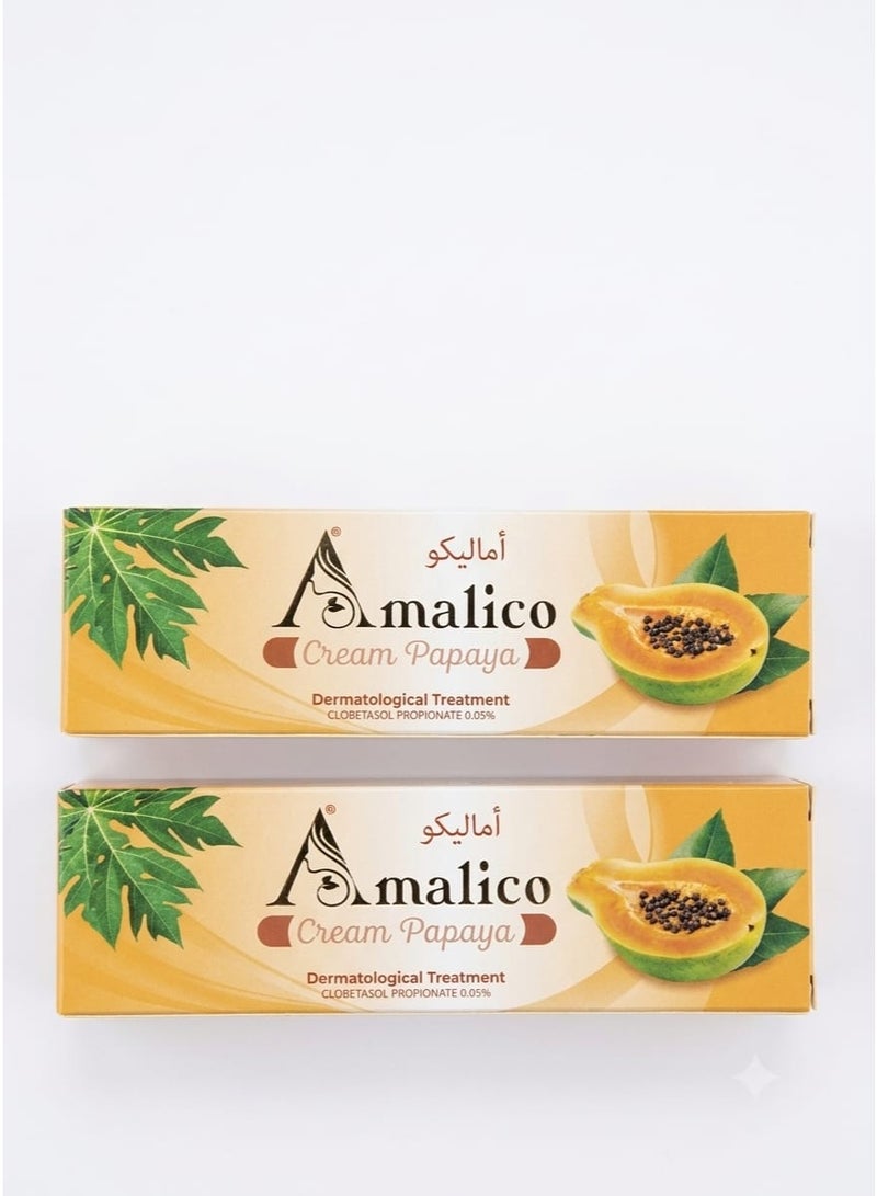 كريم بابايا AMALICO للعلاج الجلدية 50 جرام 2 قطعة