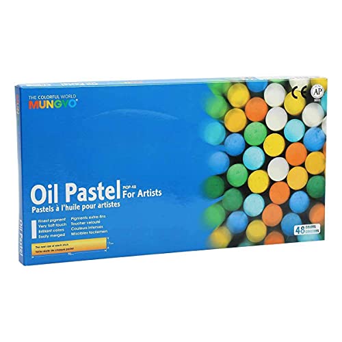 Mungyo Oil Pastels in Assorted Colours - 11 x 70 mm (Pack of 48) - Image 2