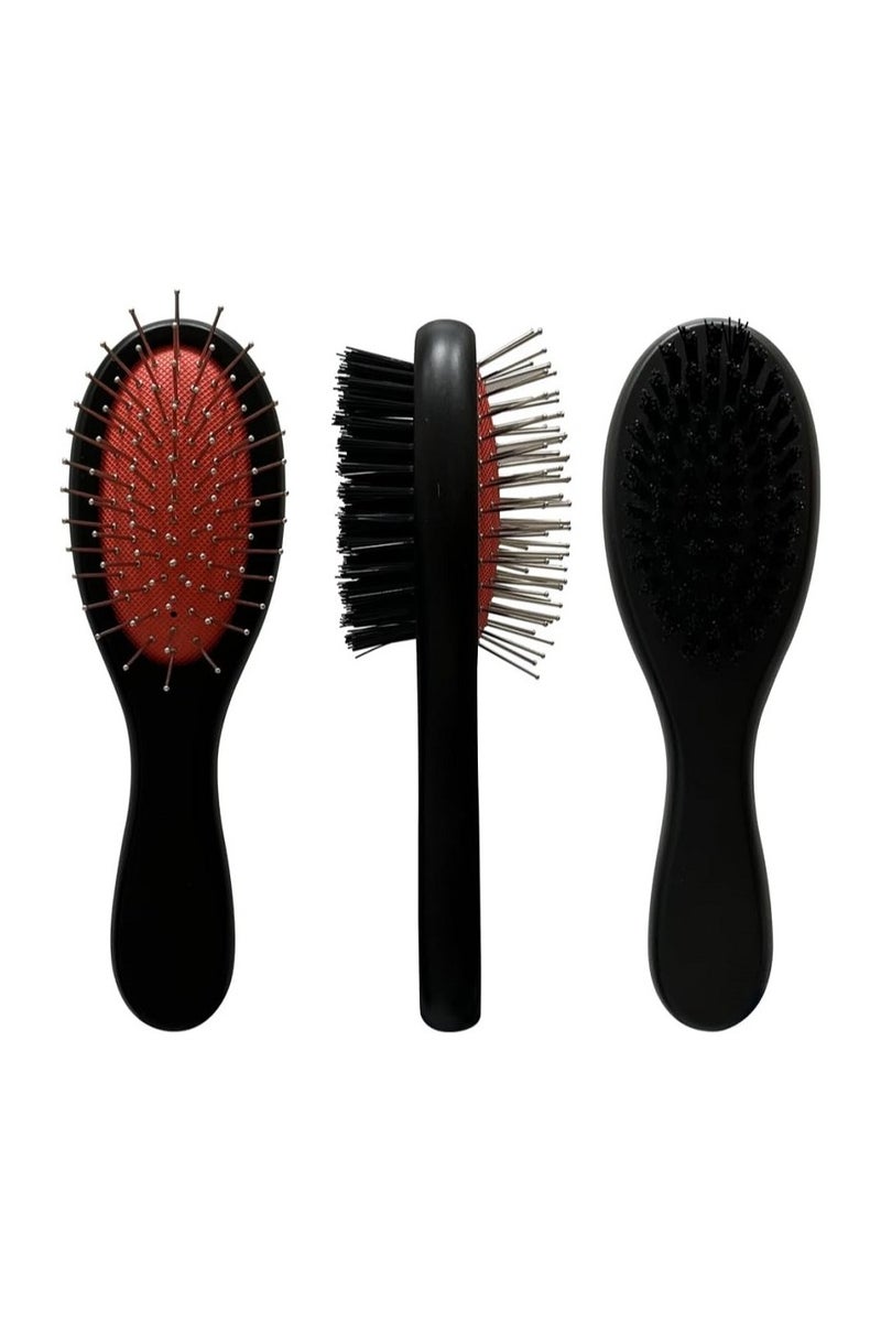 فرشاة شعر بوجهين – تصفيف وفك تشابك وتنعيم في أداة واحدة - Image 2