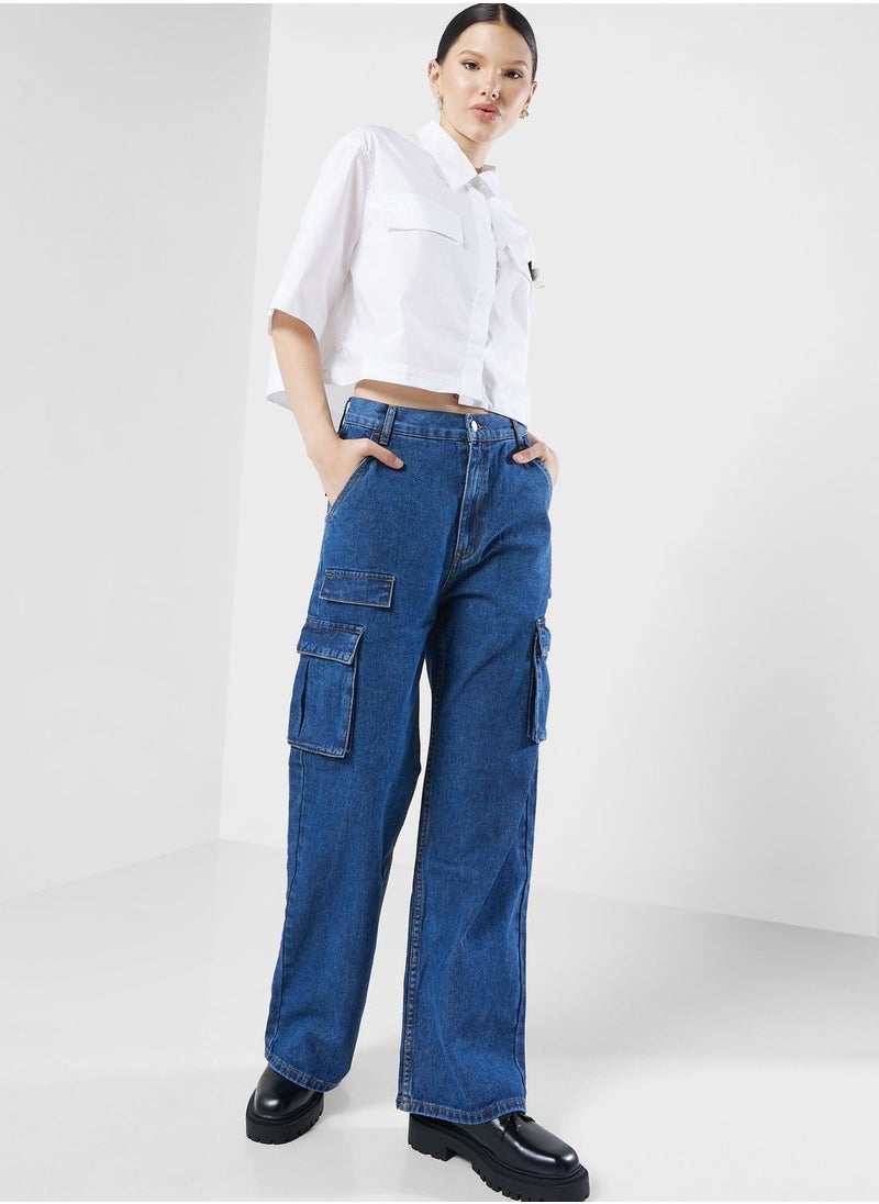 Mini Cream - Logo Jeans - Image 1