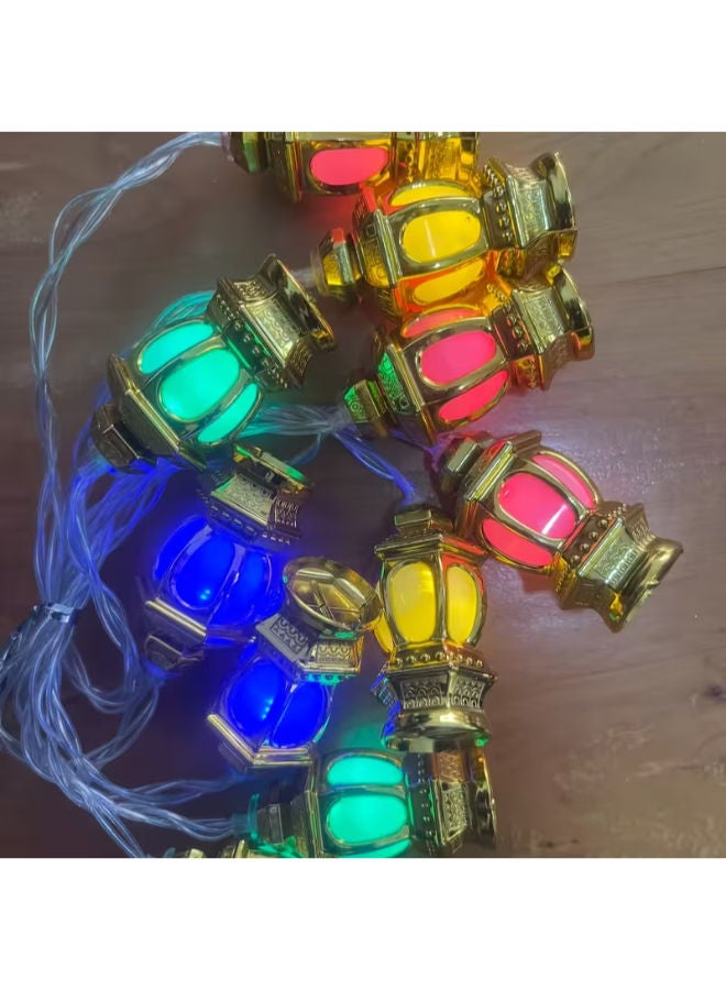 سلسلة مصابيح قصر عتيقة قطعة واحدة، لتزيين النوافذ (بدون بطارية) - Image 3