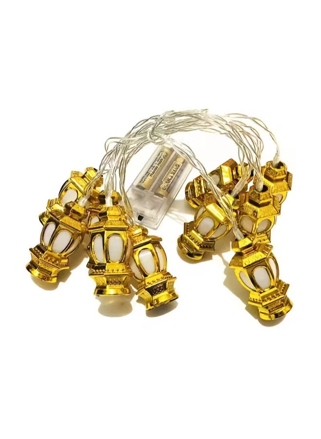 سلسلة مصابيح قصر عتيقة قطعة واحدة، لتزيين النوافذ (بدون بطارية) - Image 1