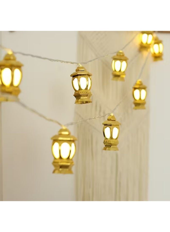 سلسلة مصابيح قصر عتيقة قطعة واحدة، لتزيين النوافذ (بدون بطارية) - Image 2