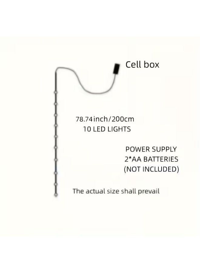 سلسلة مصابيح قصر عتيقة قطعة واحدة، لتزيين النوافذ (بدون بطارية) - Image 4