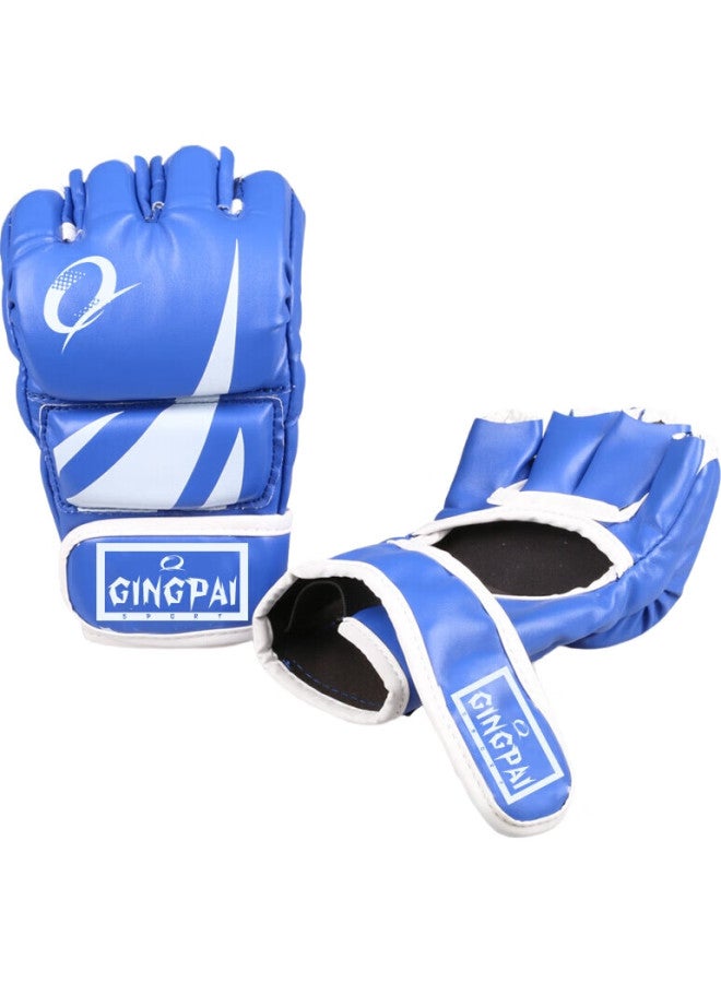 Competing pie Jingpai Boxing Gloves, Adult And Children'S Sanda Gloves, Women'S Fighting Gloves, Half-Finger Gloves For Punching Bags, Training Taekwondo Gloves - Image 1