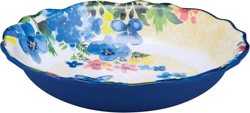 UPware Butterfly Floral 1375 Inch Melamine Serving Bowl - Image 1