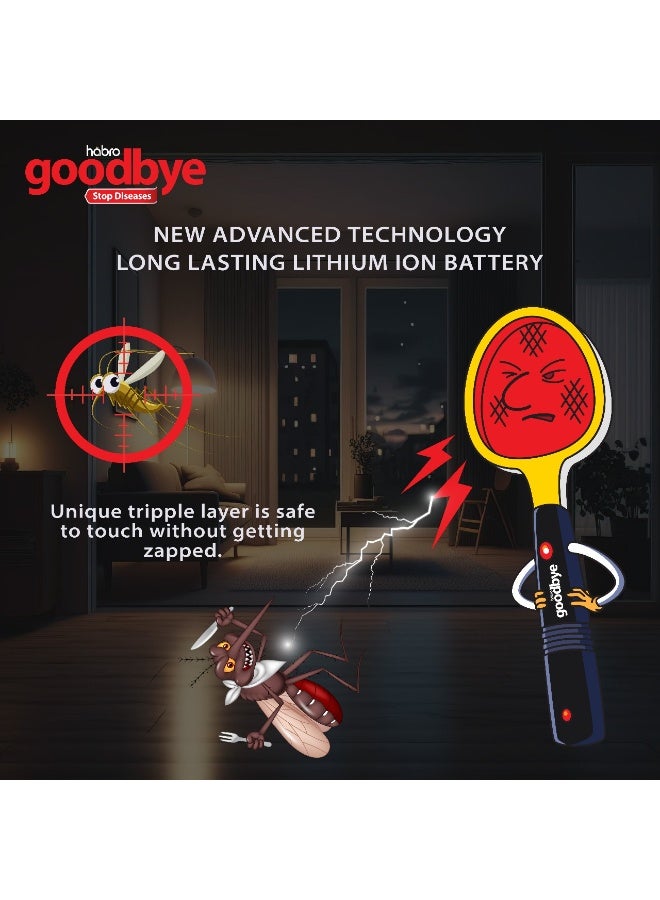 Dutch & Habro Goodbye Rechargeable Fly Swatter Bat - Image 3