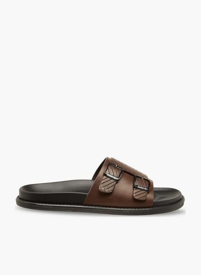 دوتشيني Men Buckle Accent Comfort Sandals