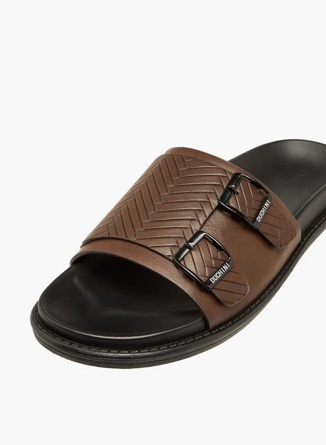 DUCHINI BROWN Men Buckle Accent Comfort Sandals for Men | Best Price UAE