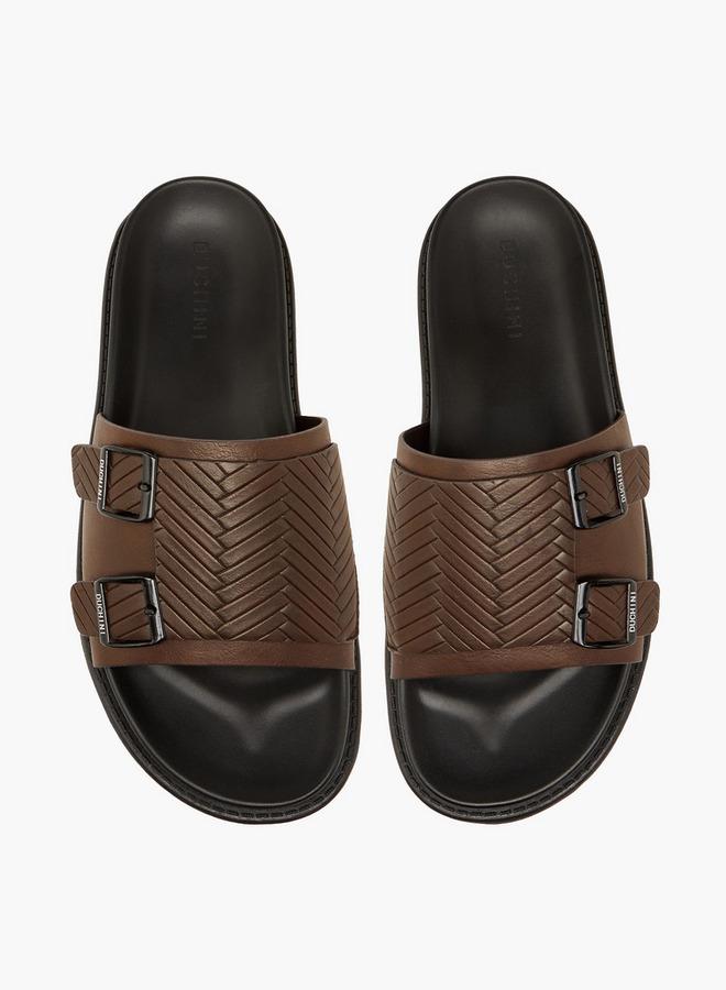 DUCHINI Men Buckle Accent Comfort Sandals - Image 1