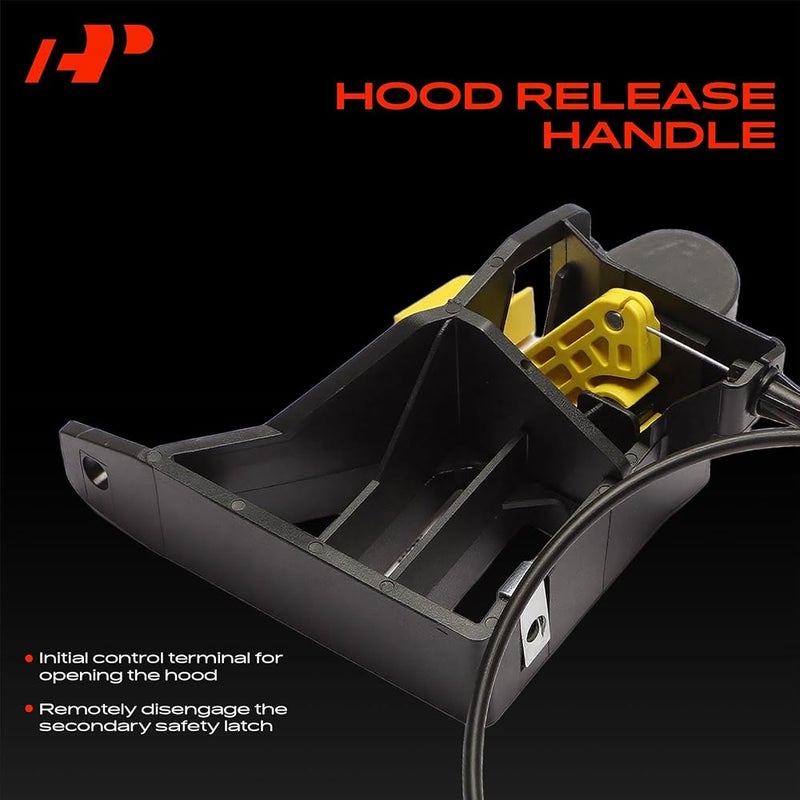 A-Premium 38 inch Front Hood Latch Release Cable with Handle - Image 3