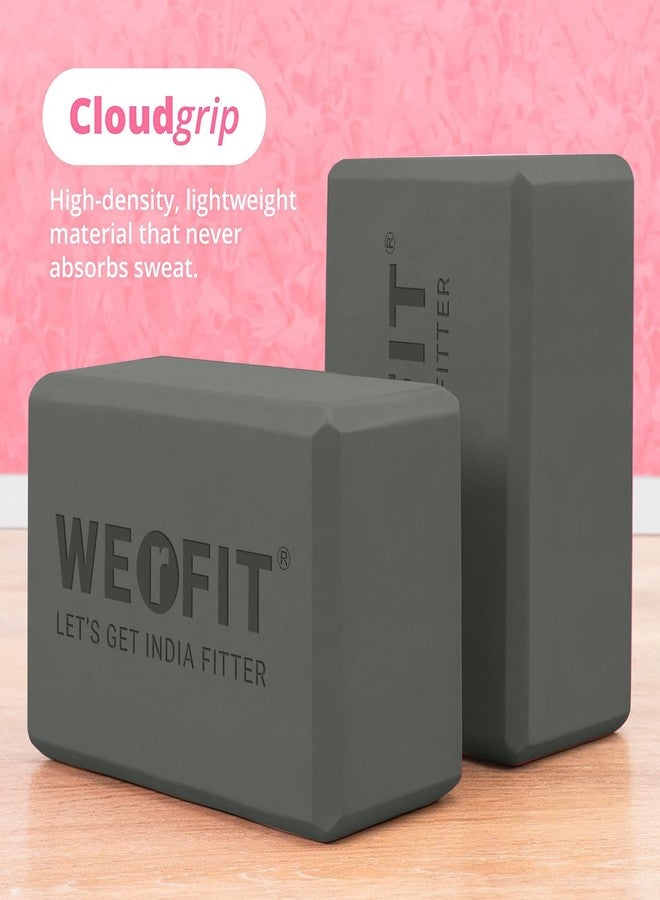 WERFIT Foam Yoga Blocks/Bricks - Lightweight and Durable Support for Yoga, Pilates, and Exercise - Set of 2 - Non-Slip Surface - Improve Flexibility and Balance - Image 4
