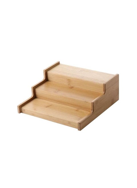 3 Tier Bamboo Spice Rack Storage Shelf for Countertop