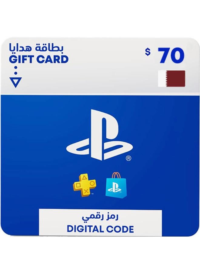 PlayStation Store Digital Code Gift Card - Qatar 70 USD