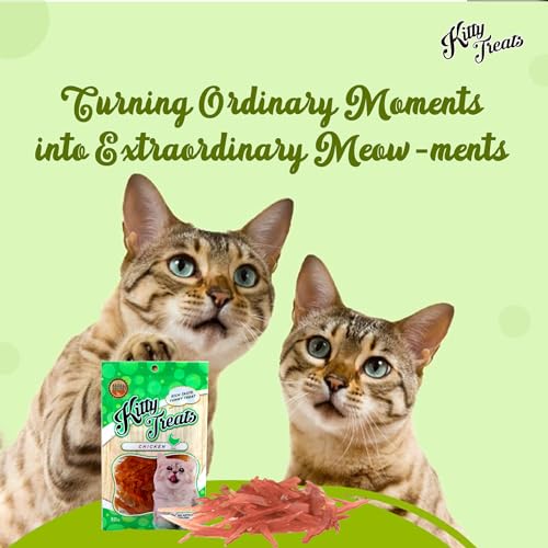 Rena BTkviseQat Rena Cataholic Neko Chicken Jerky Sliced Dry Cat Treat for All Life Stages (30 G) Pack of 2 - Image 4