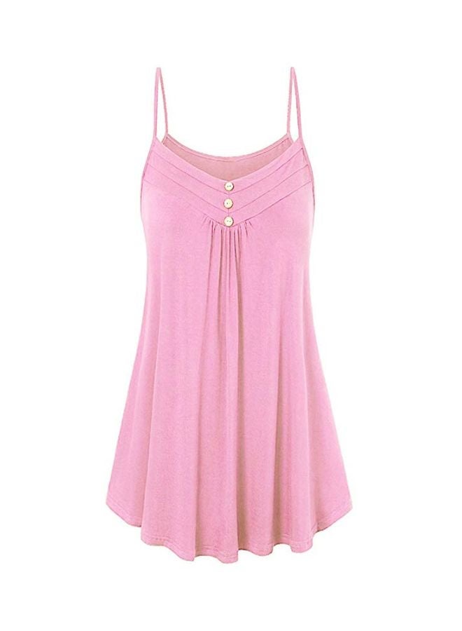 Loquat Solid Mini Dress Pink - Image 1