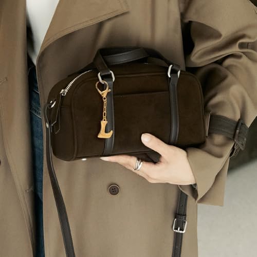 FAUTHENTICUTE Gold Bubble Letter Keychain For Women Gold Plated Initial Letter L Charm For Handbags Personalized Alphabet Keychains Purse Bag Accessories Gift - Image 3