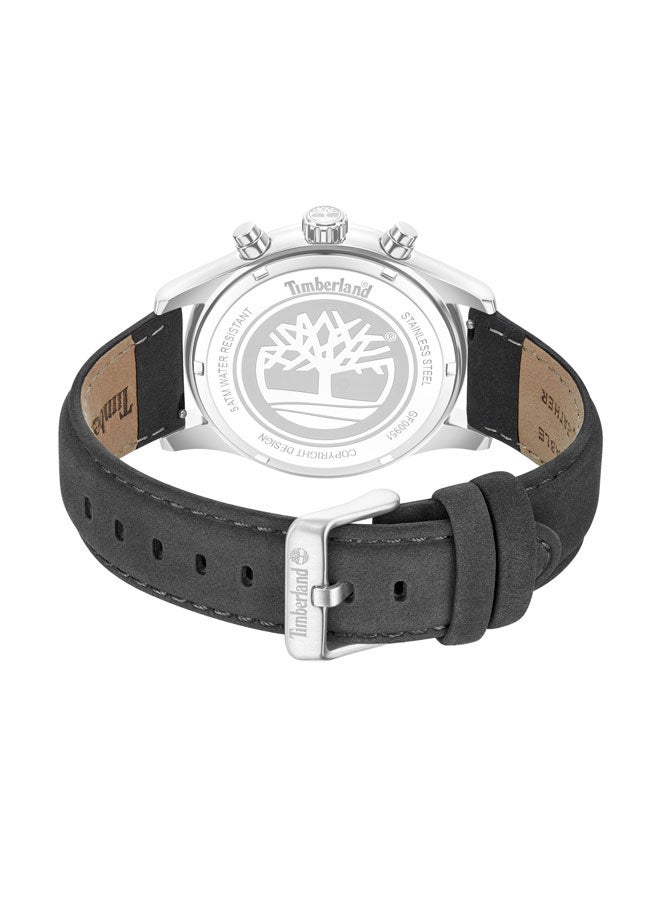 Timberland Men Ashmont Blue Dial Leather Strap Chronograph Watch for Men, 44mm - Image 3