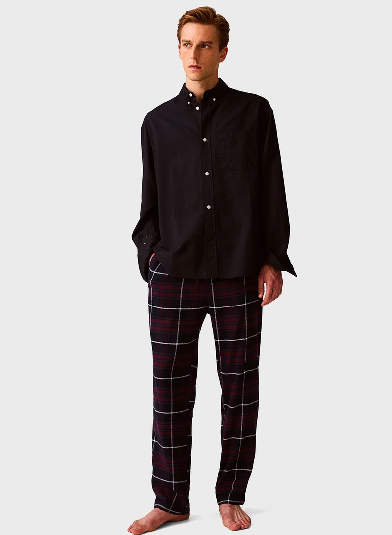 H&M Checked Regular Fit Pyjama