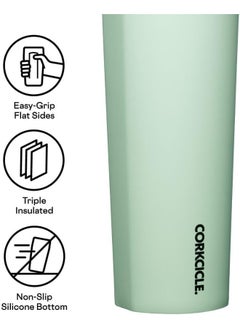 CORKCICLE Corkcicle Insulated Canteen Travel Water Bottle, Triple Insulated Stainless Steel, Easy Grip Straw Mouth, Keeps Beverages Cold for 25 Hours or Warm for 12 Hours, 20 oz, Sage Mist  - Image 5