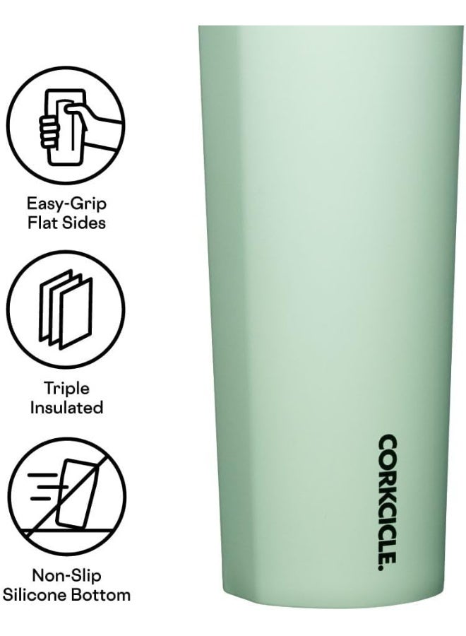 Corkcicle Insulated Canteen Travel Water Bottle, Triple Insulated Stainless Steel, Easy Grip Straw Mouth, Keeps Beverages Cold for 25 Hours or Warm for 12 Hours, 20 oz, Sage Mist - Image 5
