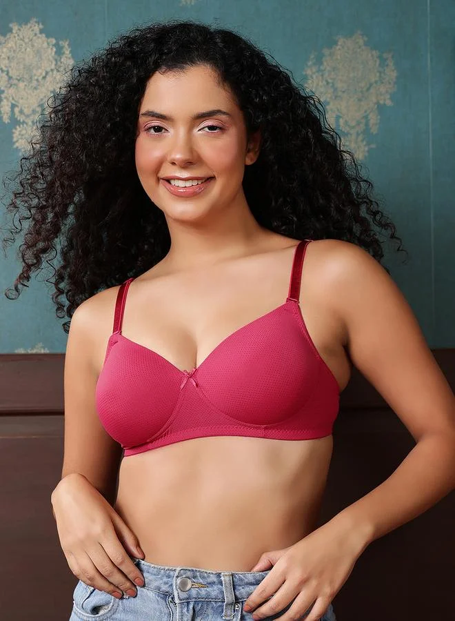 كلوفيا حمالة صدر تيشيرت متعددة الطرق بتغطية كاملة مع حشوة وبدون سلك