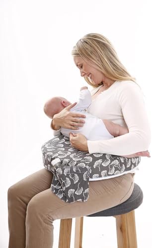 My Brest Friend Original Pillow- Flowing Fans Gray/White - Image 4