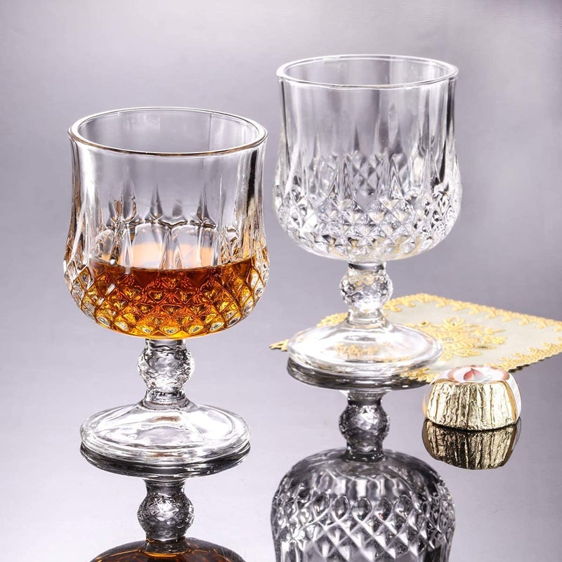 AVMPHD Crystal Brandy Glass Set of 6 190 ML Sherry Brandy Cognac Snifter Glasses Handcrafted Crystal Glass Great for Spirits Drinks Bourbon Wine Elegant Wine Glass - Image 5