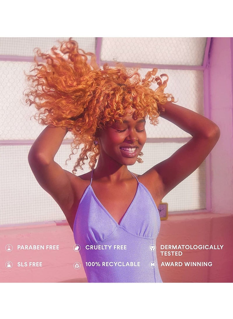 MONDAY Smooth Shampoo + Conditioner Bathroom Set (2 Pack) 354 ml 12oz Each for Frizzy, Coarse, and Curly Hair, Made from Coconut Oil, Shea Butter, & Vitamin E, 100% Recyclable Bottles  - Image 4
