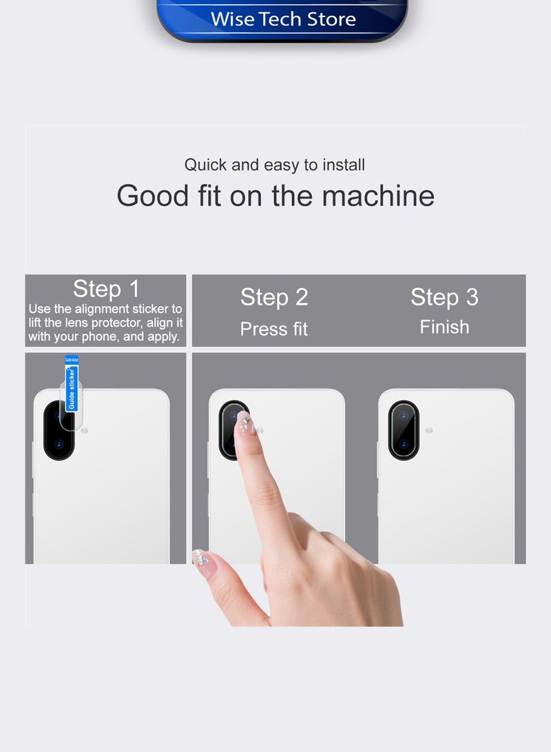 Wtech Samsung Galaxy A07 4G 2025 Premium Camera Lens Film Protector Shield (MLHICR) - Clear - Image 5