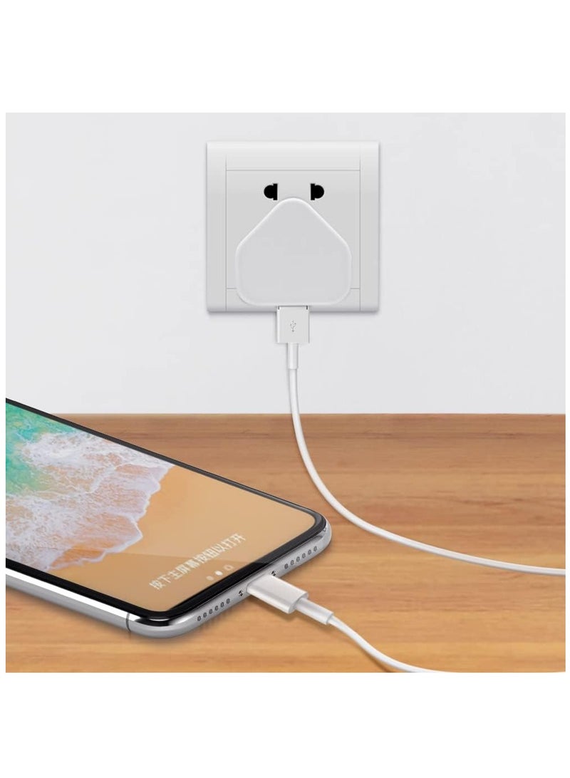 ICS Power Adapter Supply, USB Charger Cable and Plug Compatible for i Phone 5S, 6, 6S, 6 Plus, 6S Plus, 7, 7 Plus, 8, 8 Plus, XS, X, XS Max, 11, XR, i Pod Touch 5G Power Cord - Image 4