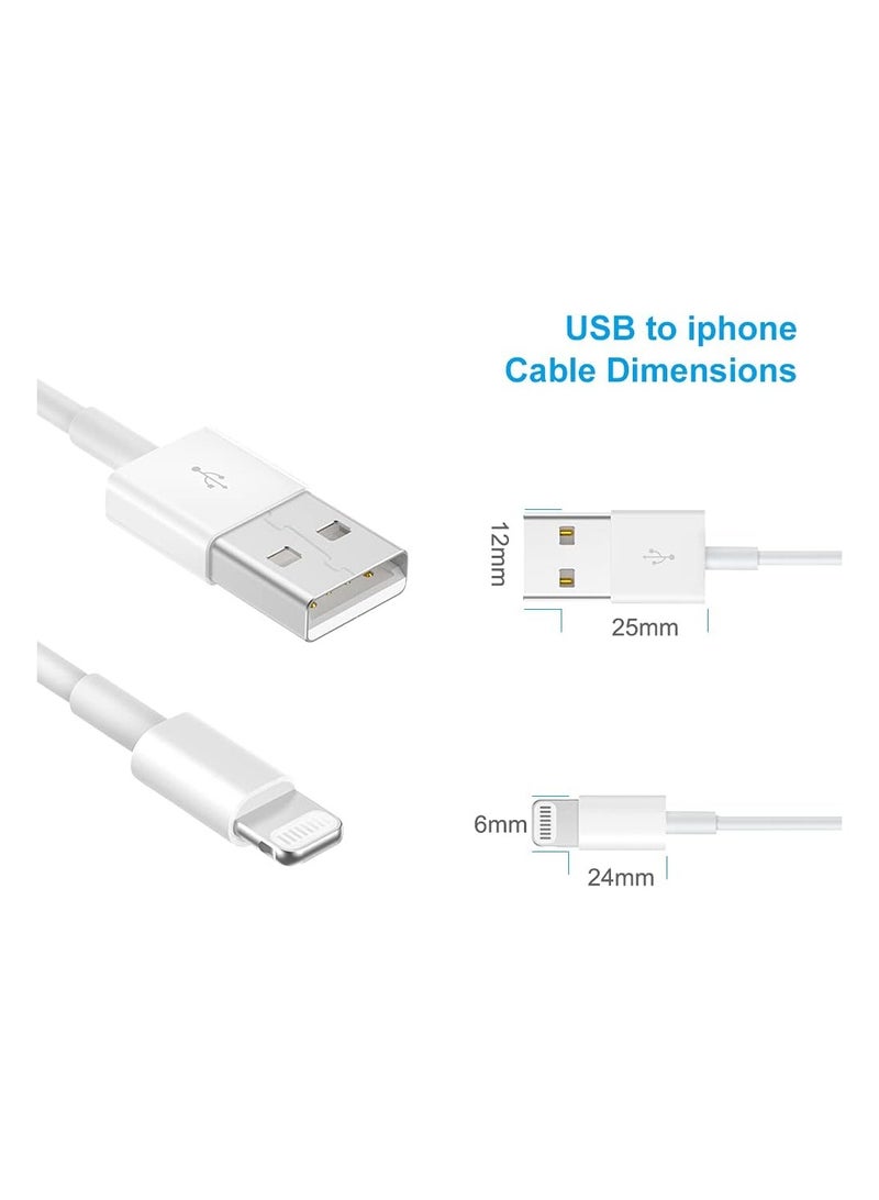 ICS Power Adapter Supply, USB Charger Cable and Plug Compatible for i Phone 5S, 6, 6S, 6 Plus, 6S Plus, 7, 7 Plus, 8, 8 Plus, XS, X, XS Max, 11, XR, i Pod Touch 5G Power Cord - Image 5