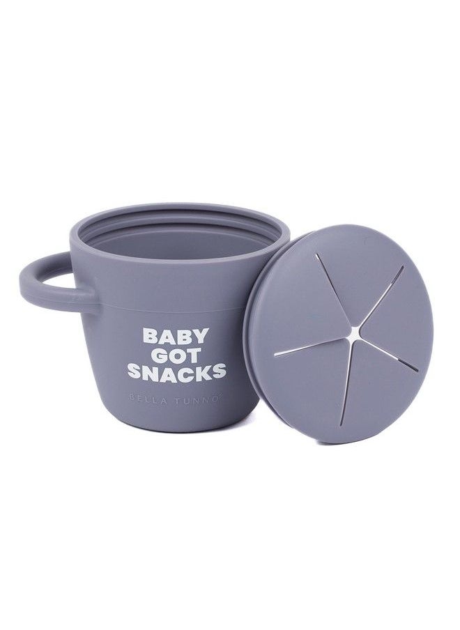 Bella Tunno Happy Snacker Spill Proof Snack Cups For Toddlers And Babies Snack Containers Made From Silicone Bpa Free Soft Opening & Removable Lid (Baby Got Snacks)  - Image 3