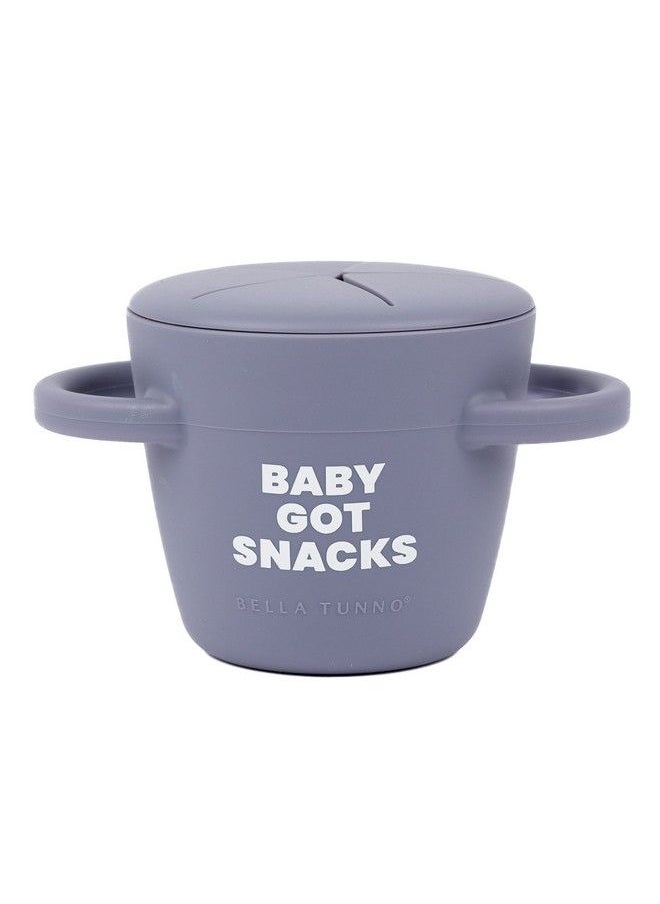Bella Tunno Happy Snacker Spill Proof Snack Cups For Toddlers And Babies Snack Containers Made From Silicone Bpa Free Soft Opening & Removable Lid (Baby Got Snacks)  - Image 1