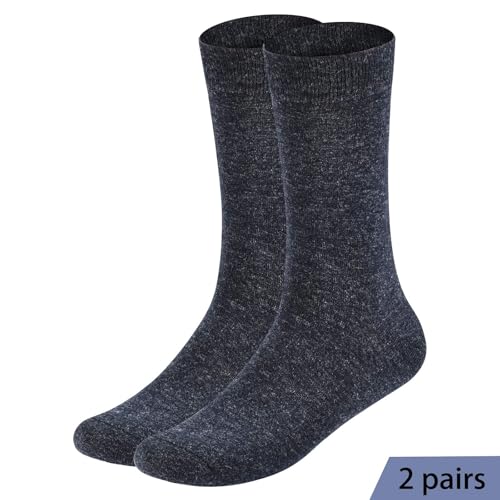 NinetoFiveLife Pack of 6 Mens Socks Merino Wool Socks for Men Casual Dress Socks Soft and Comfortable Breathable Size 6-12 - Image 5