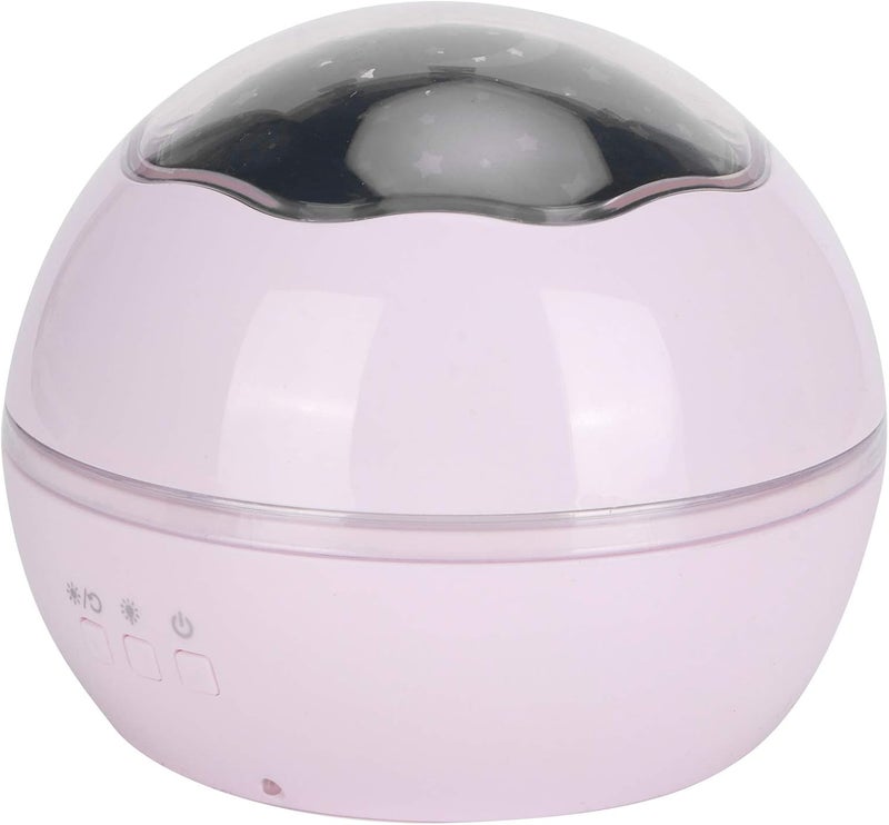 LED Night Light Romantic Projection Lamp, 8 Color Modes, USB and Battery Powered White - Soothing Nightlight for Kids, Bedroom Decoration, Relaxing Ambience (Roseate) - Image 3