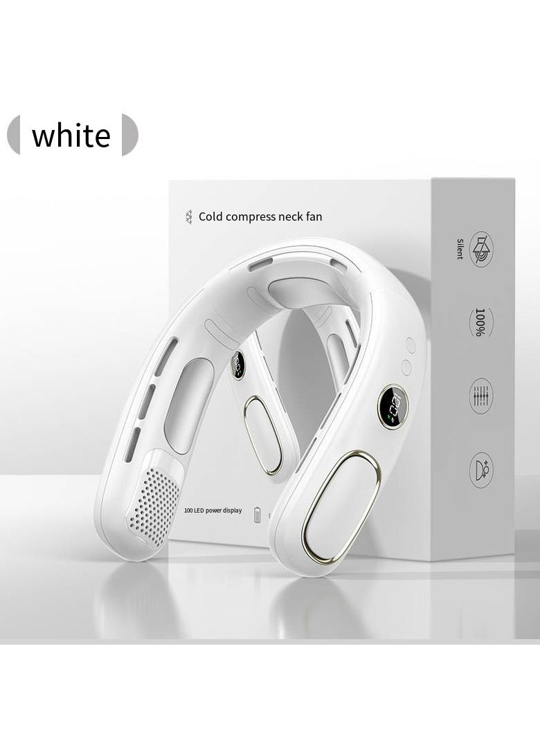 general Semiconductor Neck AC Fan - 5s Ice-Cooling Wearable Fan, USB-C Rechargeable for Desert Hiking &Prayer