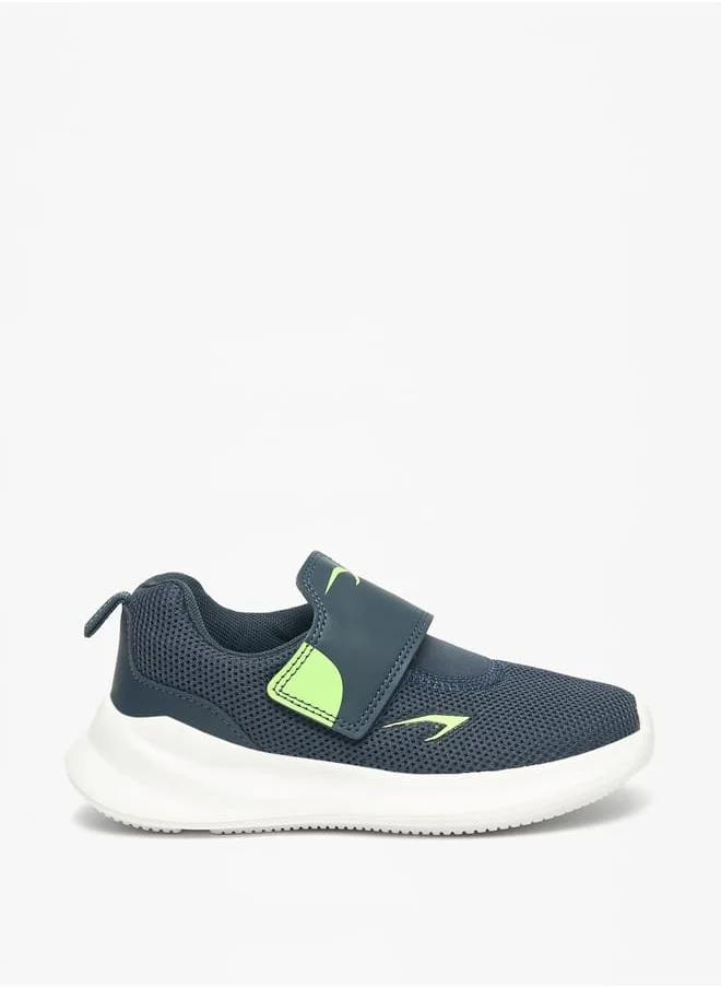 Dash Boys Textured Sports Shoes with Hook and Loop Closure