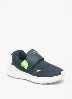 Dash Boys Textured Sports Shoes with Hook and Loop Closure  - Image 1