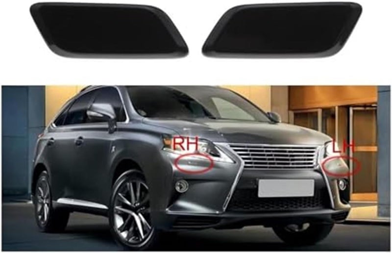 DEMULAX Headlight Washer Nozzle Cover Caps for Lexus - Image 2