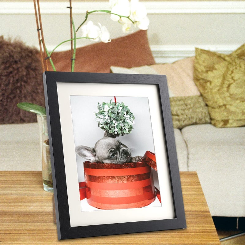 TOFOREVO إطارات صور Toforevo 8x10 مجموعة من إطار صور سوداء للحبوب الخشبية لتصاعد جدار المعرض أو عرض الطاولة - Image 5