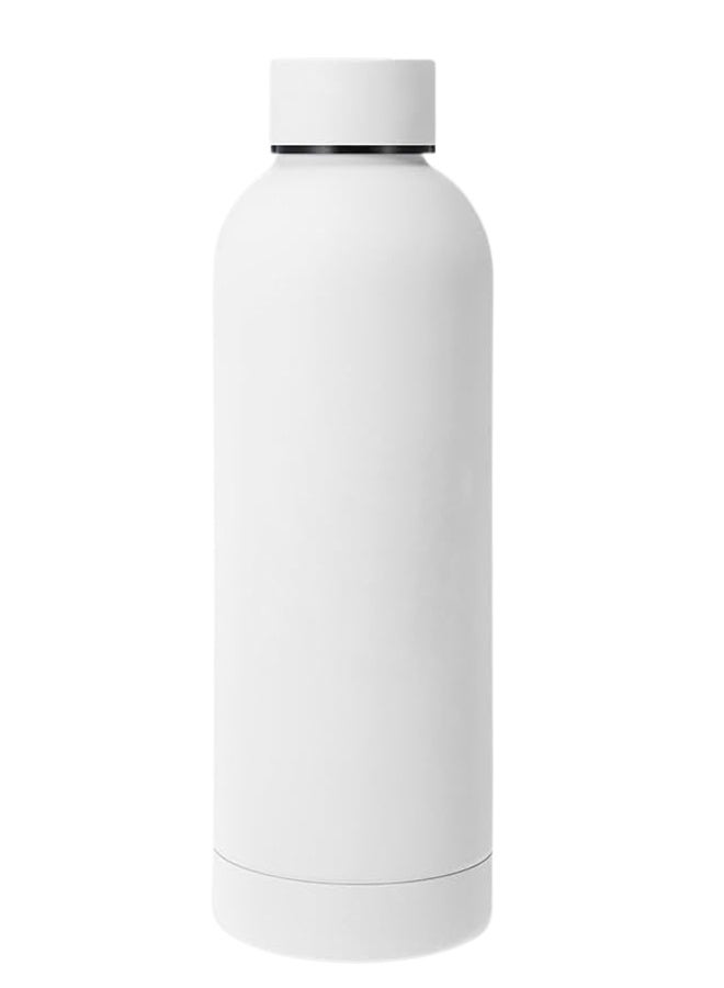 Thermal Water Bottle 500ml - Thermal Bottle, Stainless Steel, BPA Free, Insulating, Hot and Cold, Leak Proof, Ideal for Car, Office, Workout, Bike, Hiking, Sports, Gift. (White) - Image 4