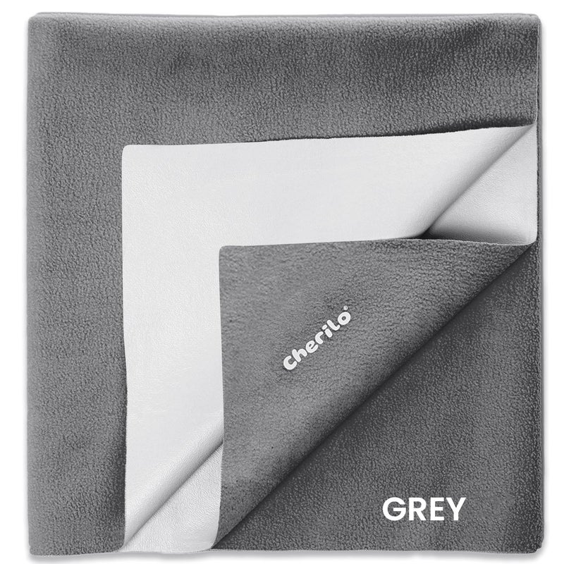 Cherilo Quick Dry Waterproof Protector Baby Dry Sheet Large 100cm X 140cm Grey - Image 1