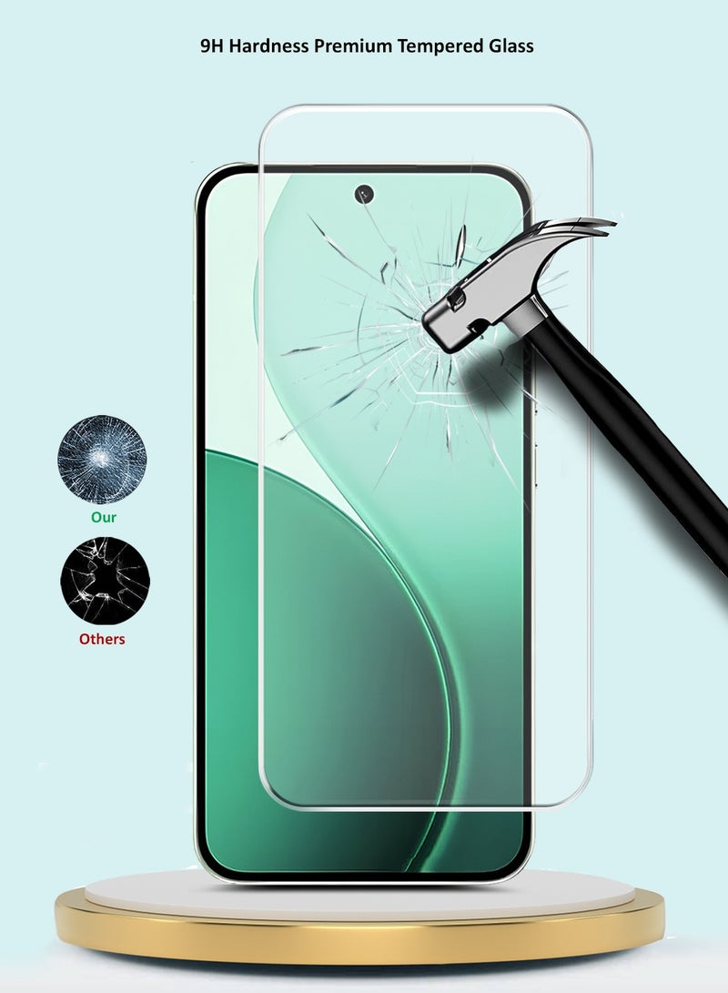 GMAX Oppo Reno14 F 5G 2025 GMAX Premium Series Curved Edges 9H 2.5D Tempered Glass Screen Protector - Clear - Image 3