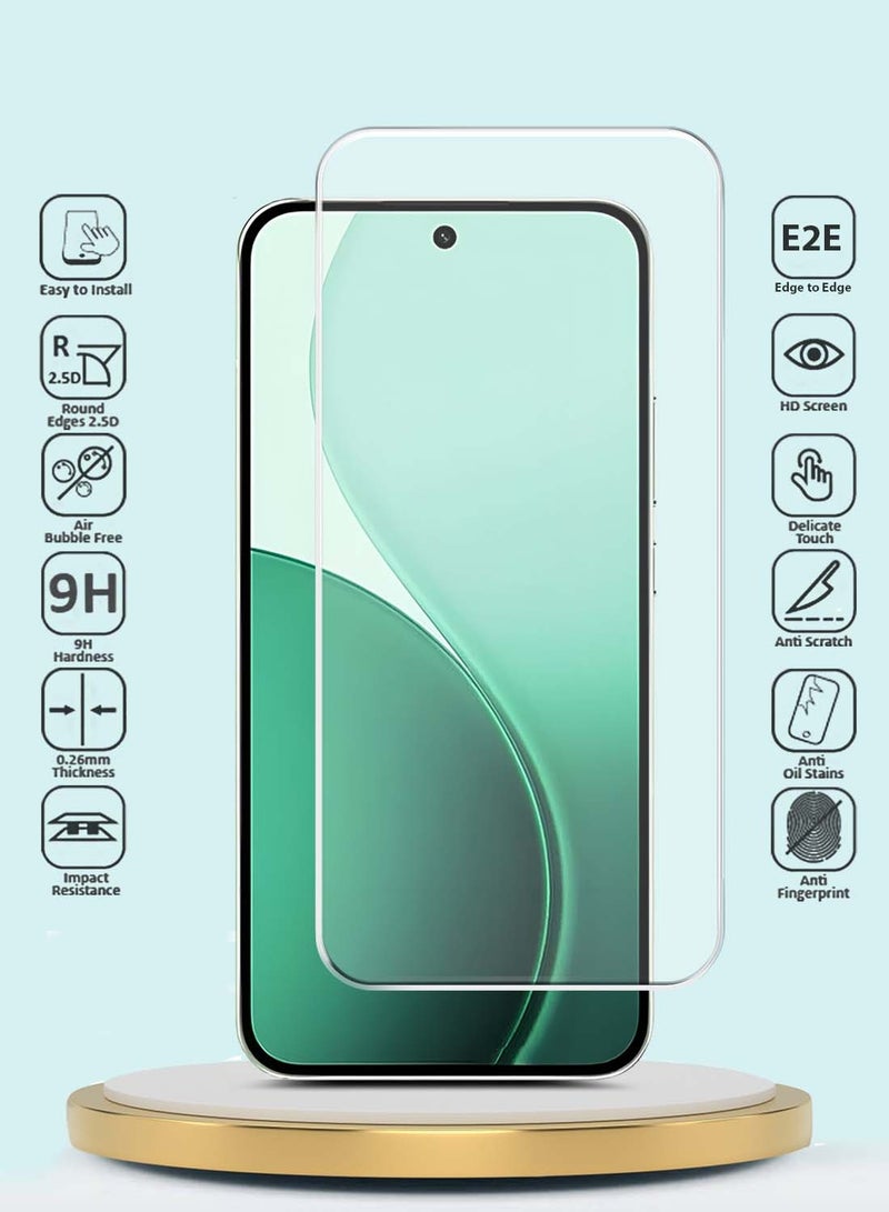 GMAX Oppo Reno14 F 5G 2025 GMAX Premium Series Curved Edges 9H 2.5D Tempered Glass Screen Protector - Clear - Image 2