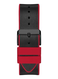 GUESS Guess Men’s Black Case 2-Tone Genuine Leather Watch GW0202G7  - Image 3