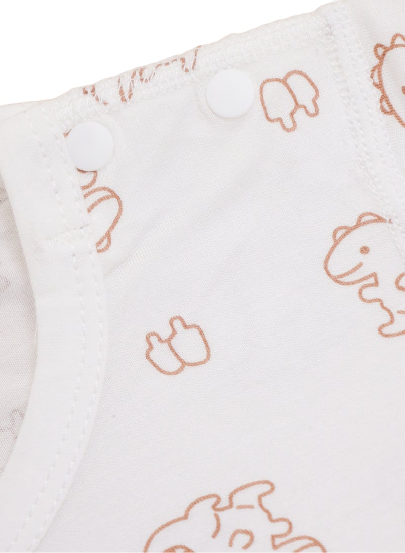 Baby Pullover Bodysuit - Short-sleeve, Lyocell Blend, Snap Crotch, Ultra-Light & Breathable - For 3-18 Months  - Image 4