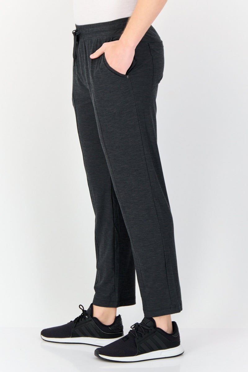 SKECHERS Men Sportswear Fit Outdoor Track Pants, Heather Black  - Image 3